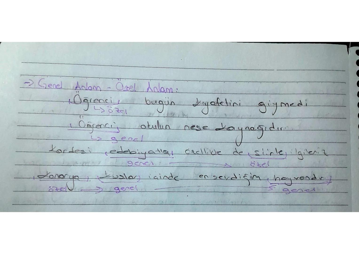 - SÖZCÜKTE ANCAM:
Gercek (Temel) Anlam: Bir sözcüğün söylendiğinde alla
ilk gelen, anlamıdır.
Yan Anlam: Gercek onlom ile ilişkisi tamamen