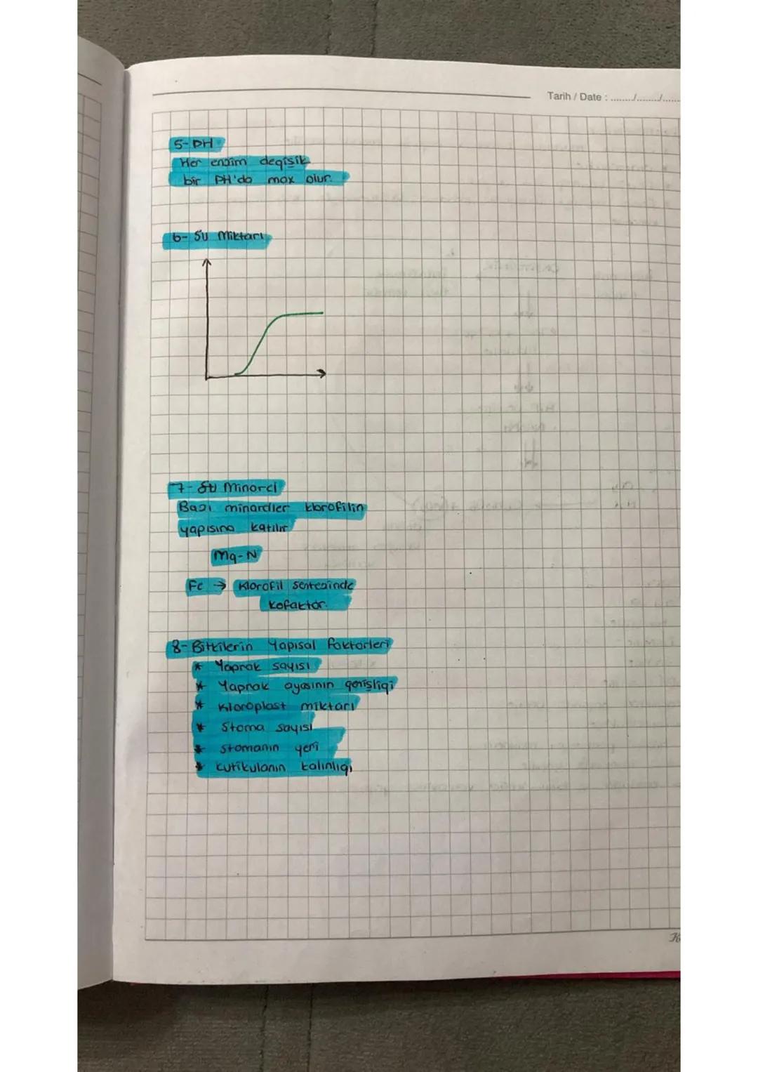 Tarih/Date:..........
FOTOSENTEZ
inorganik maddelerda
Işık ve krojo for
kullanılarak
organik madde uretmek
6c02 +6H20
C6H1206 + 602
norganik