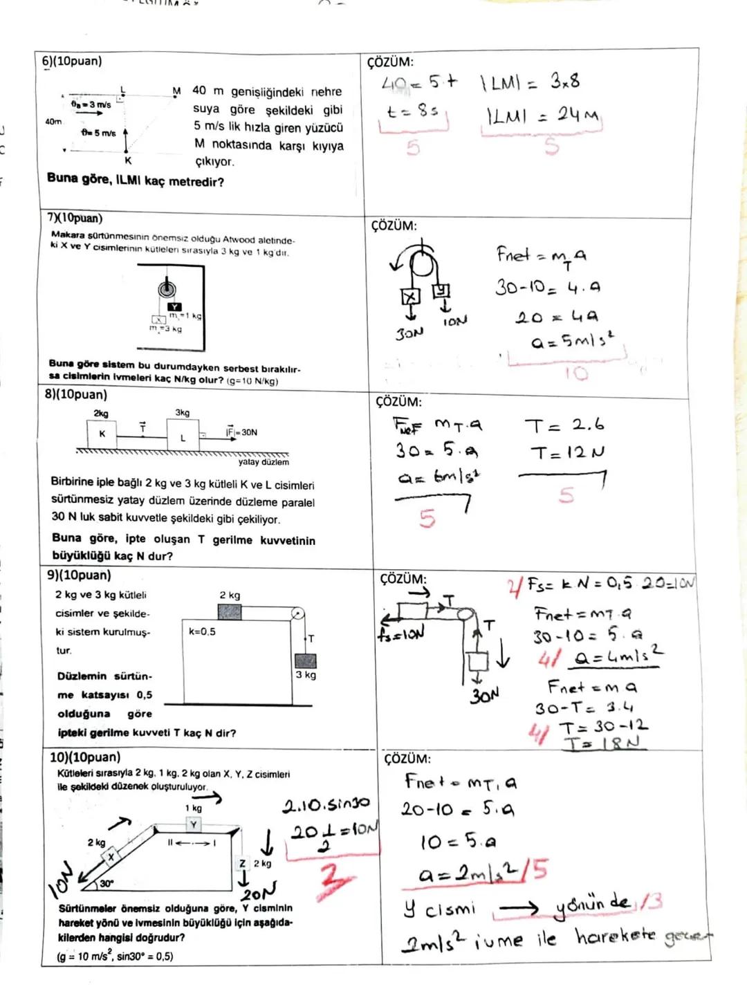 AD:
SOYAD:
SINIF :11/...
NO:
1)(10PUAN)
ÇÖZÜM:
Vektörleri 5
sıralama
Bilerke
Vektör -5
Gizme
Buna göre X+2Y-Z vektörünü çiziniz
2)(10PUAN)
A
