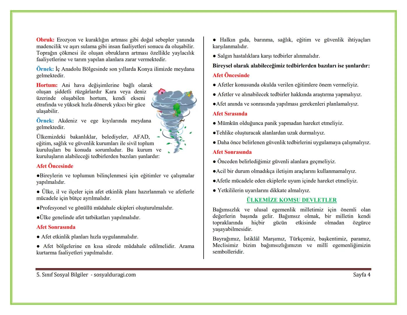 II. ÖĞRENME ALANI: EVİMİZ DÜNYA DERS NOTLARI
İLİMİZİN GÖRECELİ KONUMU
Coğrafi Konum: Herhangi bir ülkenin, bölgenin ya da şehrin dünya
üzeri