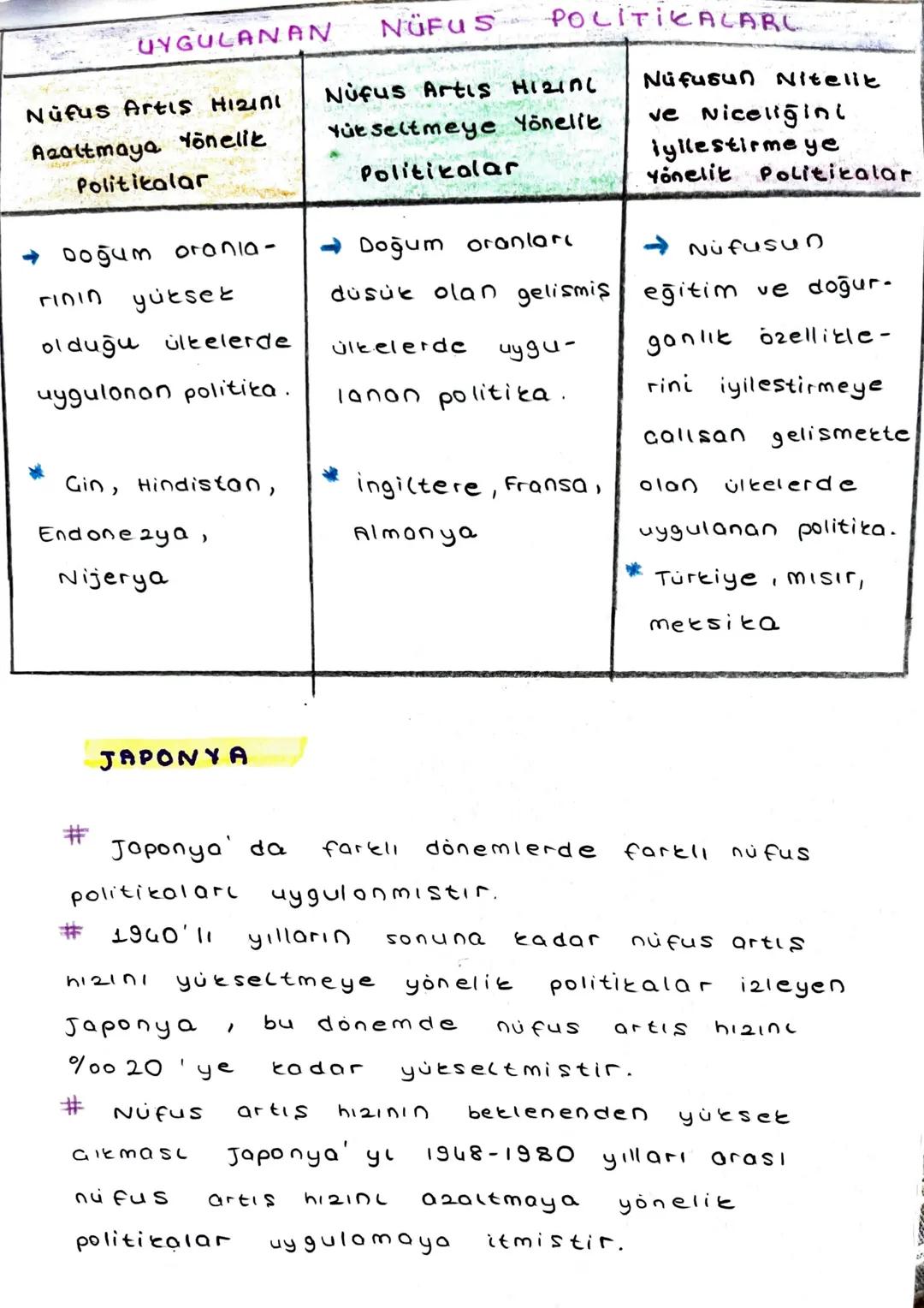 ने
2. UNITE BESERI SİSTEMLER
I. BÖLÜM: NÜFUS POLitikALARI
ÜLKELERİN Nüfus POLITIKALARL
Ülkelerin nufus artis hızine, niteliğini legitim)
ve
