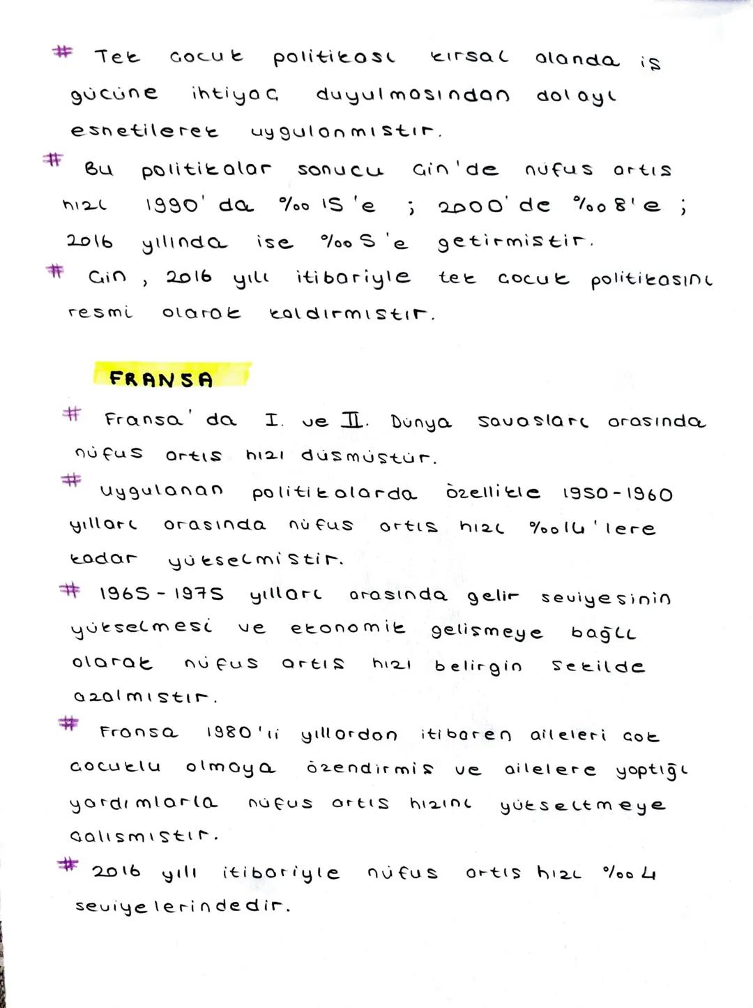 ने
2. UNITE BESERI SİSTEMLER
I. BÖLÜM: NÜFUS POLitikALARI
ÜLKELERİN Nüfus POLITIKALARL
Ülkelerin nufus artis hızine, niteliğini legitim)
ve