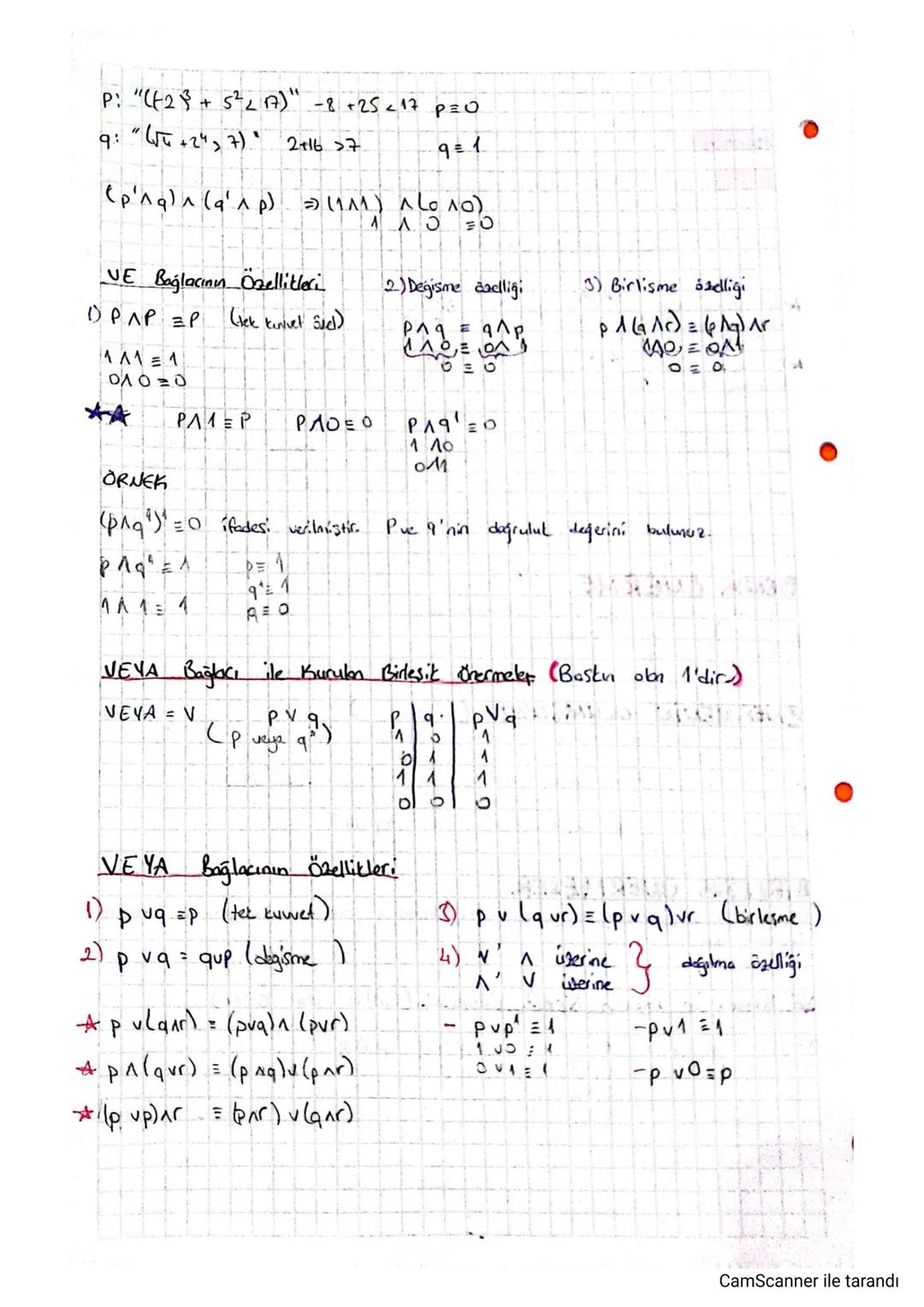 MANTIK
Önerme; kesin hüküm bildiren (doğruluğu ya
cumdelere herme donir-
küçük harflere gösterilir = önerme
de yanlışlığı herkes torafindan