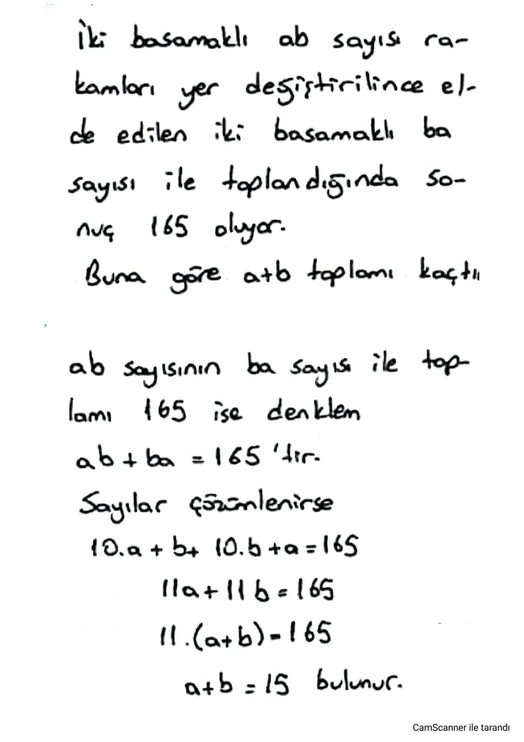 # SAYI BASAMAKLARI
* Bir sayıyı duşturan rakamların
her biri bu sayının bir basama-
ğını oluşturur.
a, b, c birer rakam olsun ve
abc üç basa
