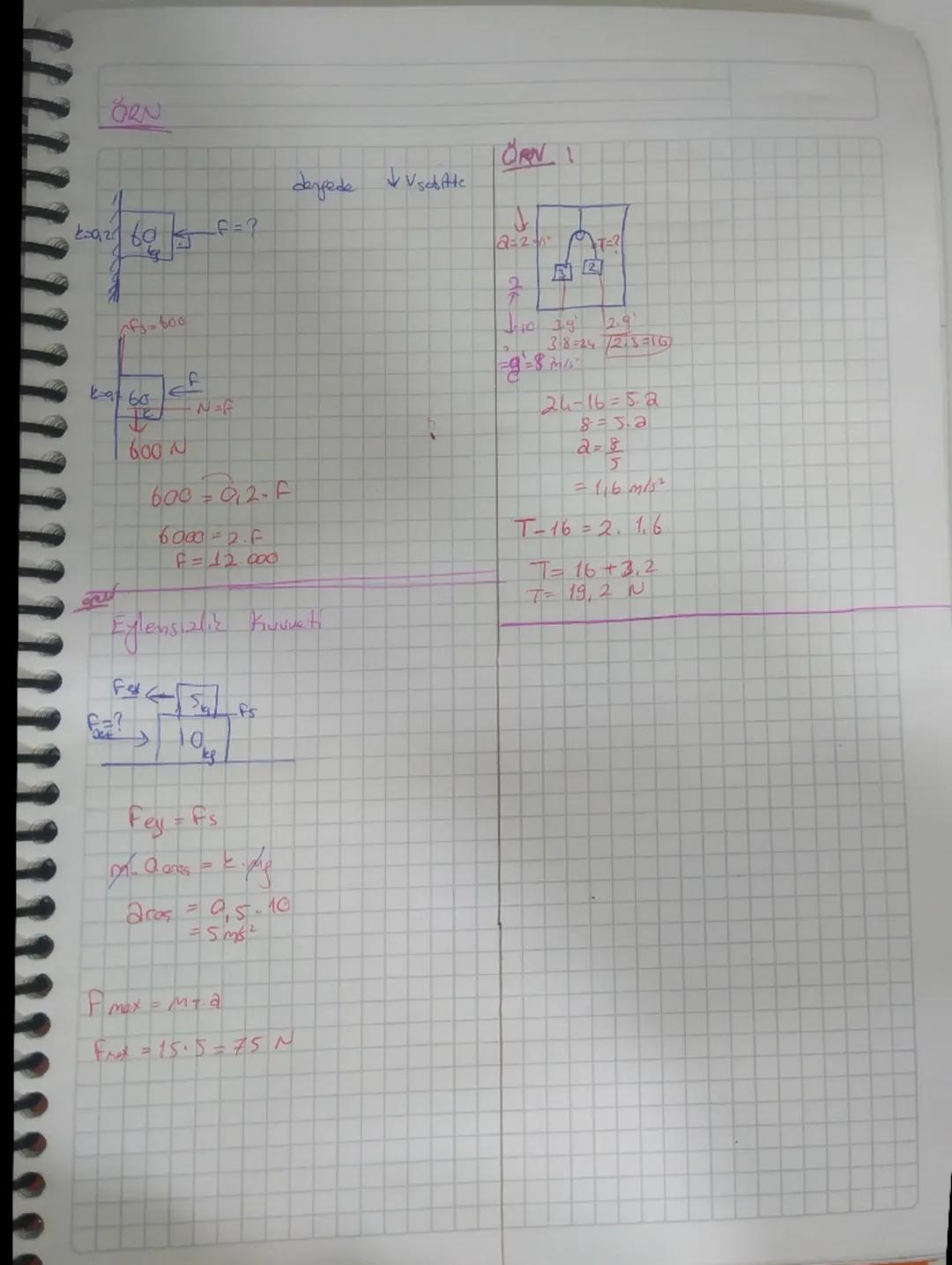 NEWTON UN
HAREKET YASALARI
Hareket hapon
Bail harelat
DINAMIK
Eylemscaliz: Maddenin mevcut durumunu koruma isteğidir.
2) Dinamiğin Temel Yas