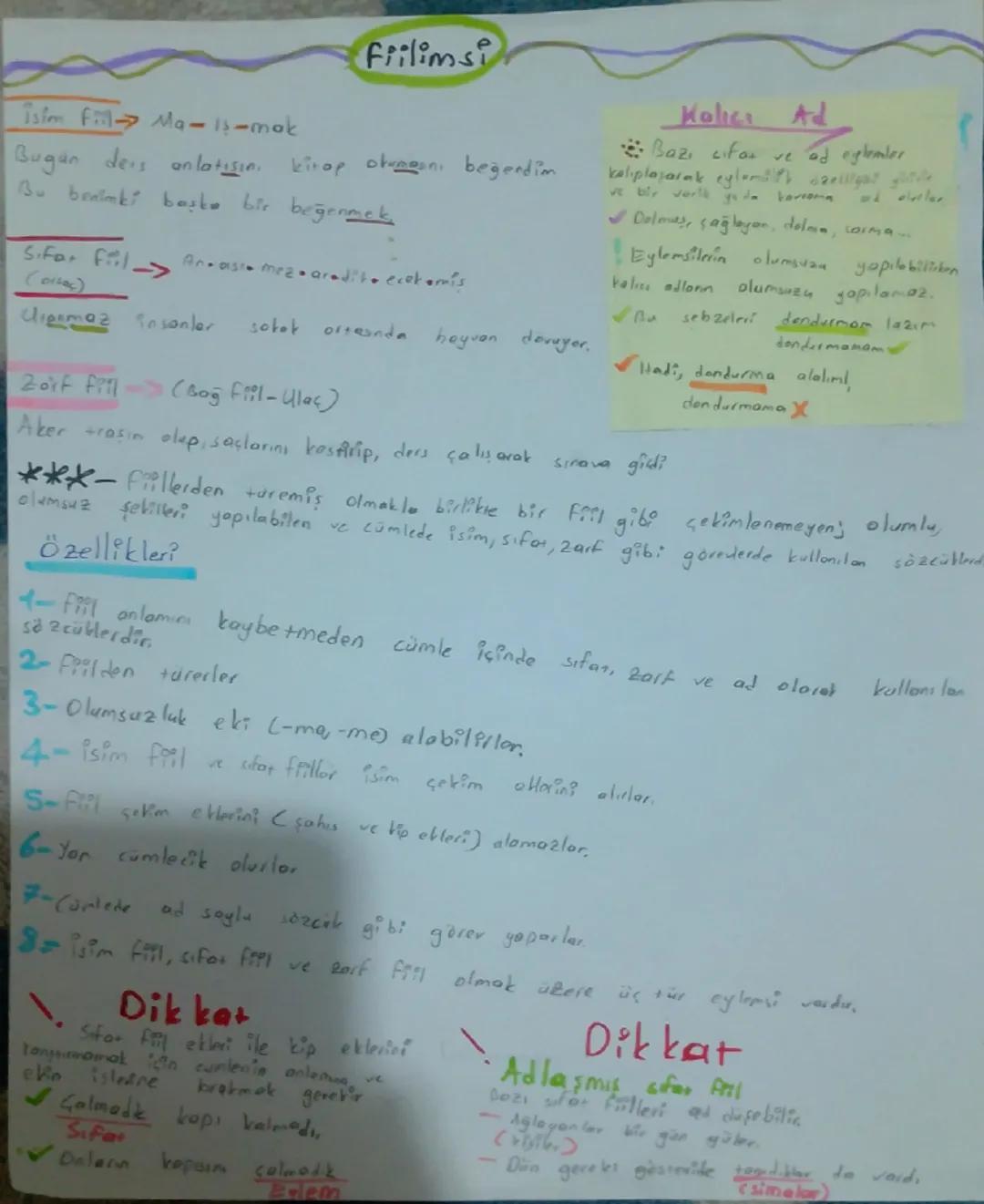 --- OCR Start ---
Fiilimsi
Kalıcı Ad
Isim fiil Ma-Is-mak
Bugün ders anlatışın, kirop okumanı beğendim
Bu benimki başka bir beğenmek
Sifar fi