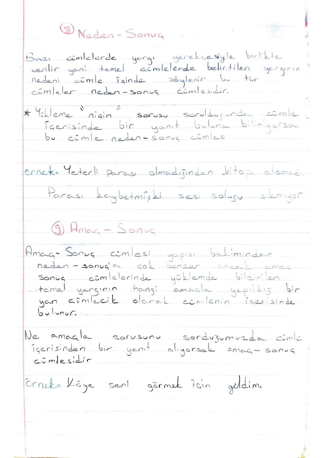 Bazi
Neden Sonug
cumlelerde
verilir yani temel
yargı
gerekçesiyle birlikte
cumlelerde belirtilen
yarginin
nedeni
cumle
içinde
söylenir bu
tü