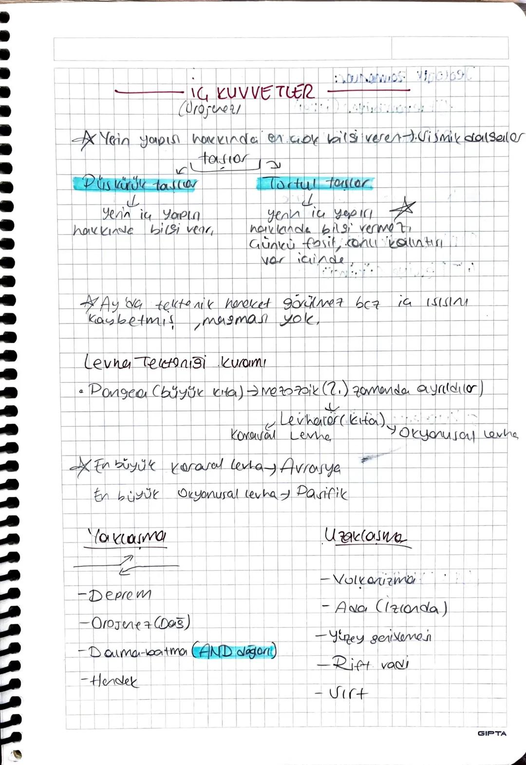 - IG KUVVETLER
(Urojeneal
- Yerin yapısı hakkında en çok bilsilveren). Vismik dal sealer
Düskürük tasler
ک
yenin in Yapin
tasior
Tortul