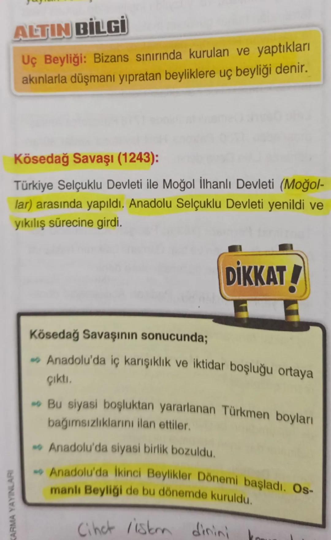 Bu not 7. Sınıf Osmanlı Devleti kısa özeti ve sadece savaştır sosyal bilgiler ve başarılar dilerim