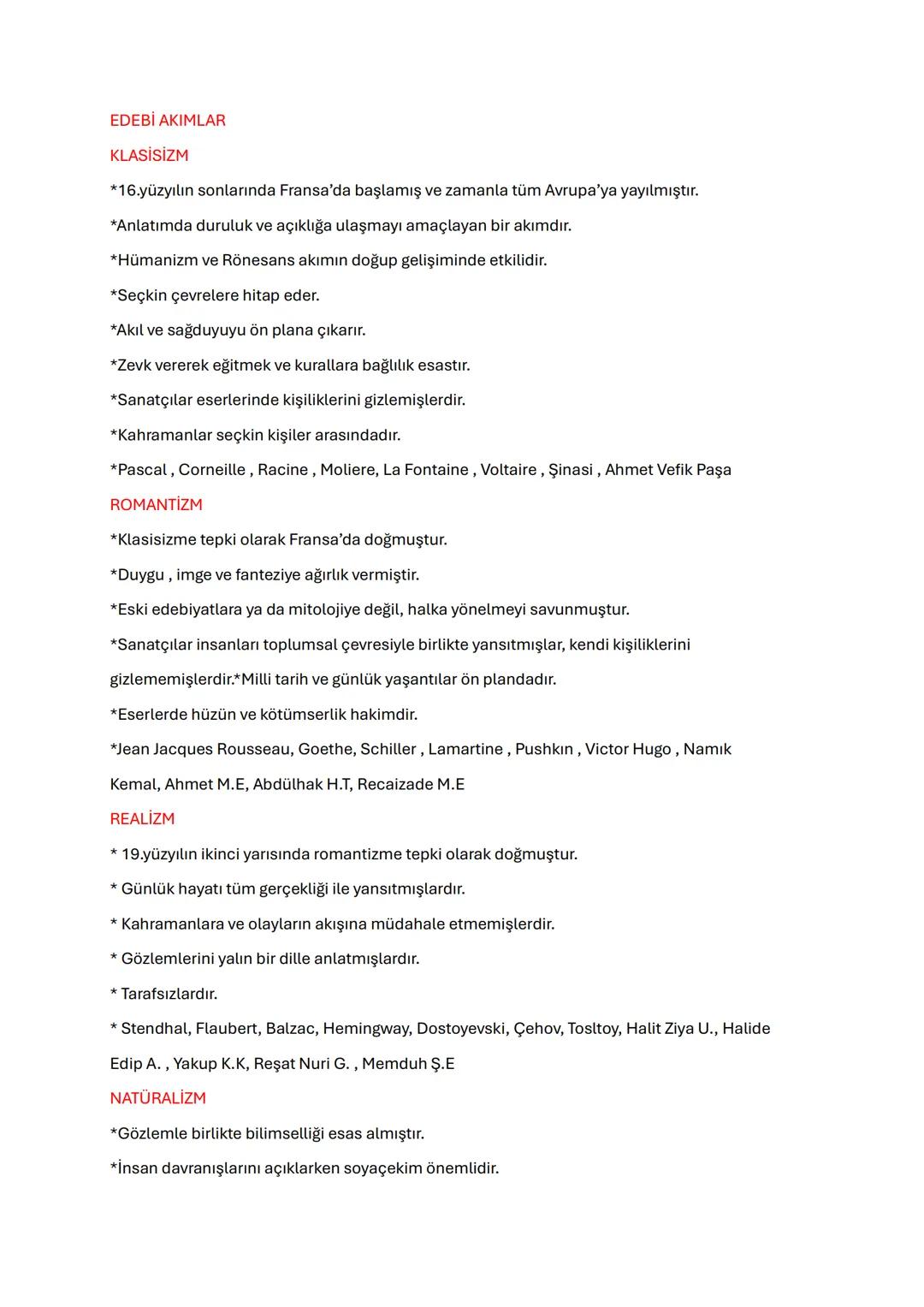 EDEBİ AKIMLAR
KLASİSİZM
*16.yüzyılın sonlarında Fransa'da başlamış ve zamanla tüm Avrupa'ya yayılmıştır.
*Anlatımda duruluk ve açıklığa ulaş