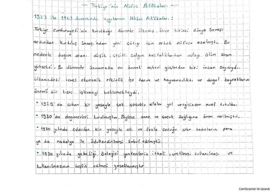 Türkiye'nin Nüfus Politikaları