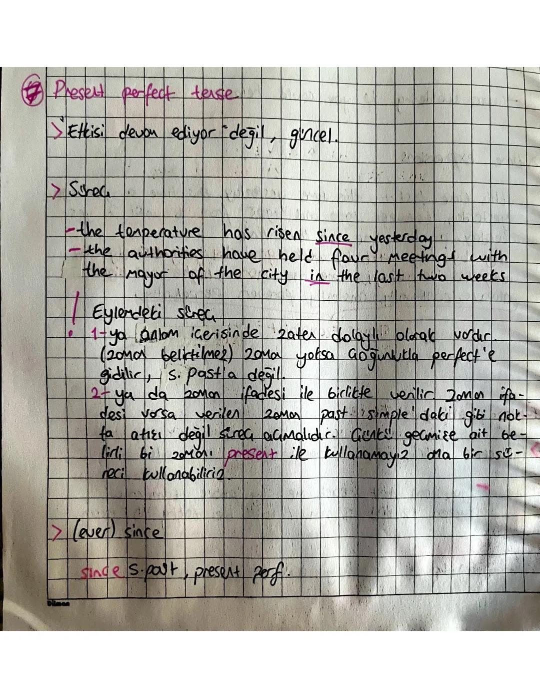 Present perfect tense