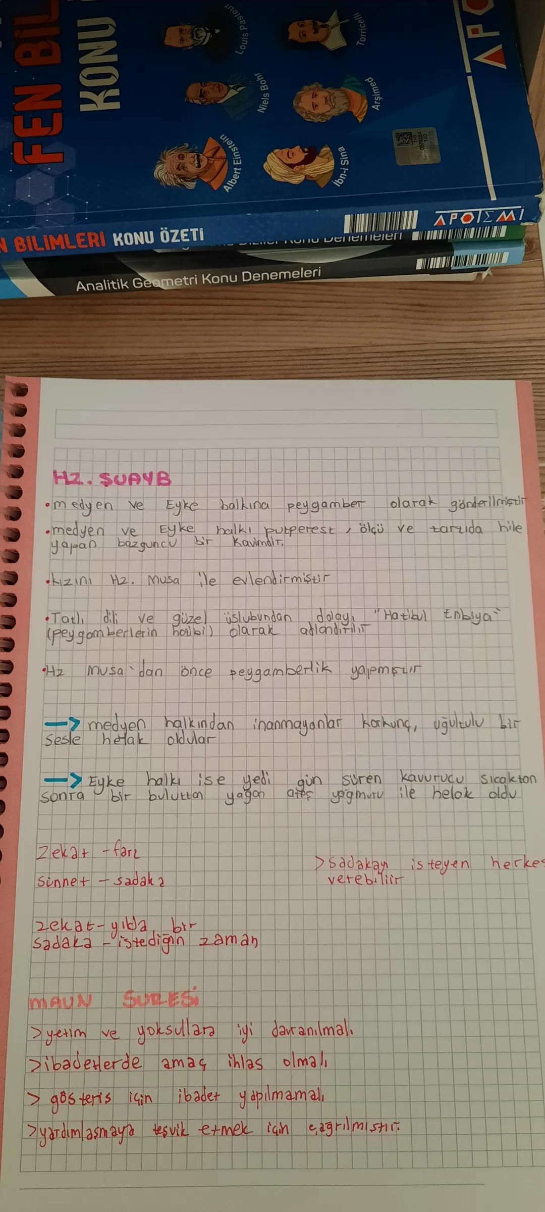 FEN BIL
KONU
BILIMLERİ KONU ÖZETİ
Analitik Geometri Konu Denemeleri
HZ. SUAYB
•medy en ve Eyke halkına peygamber olarak gönderilmişti
•medy