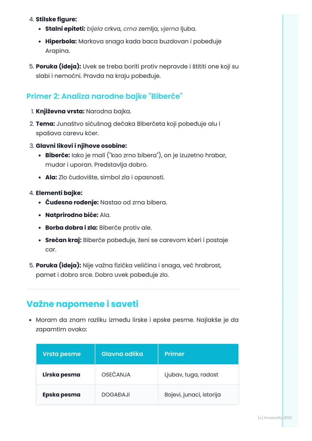 # Narodna književnost
Uvod u narodnu književnost
Narodna književnost se još zove i usmena književnost. To je zato što je
nastala u narodu,