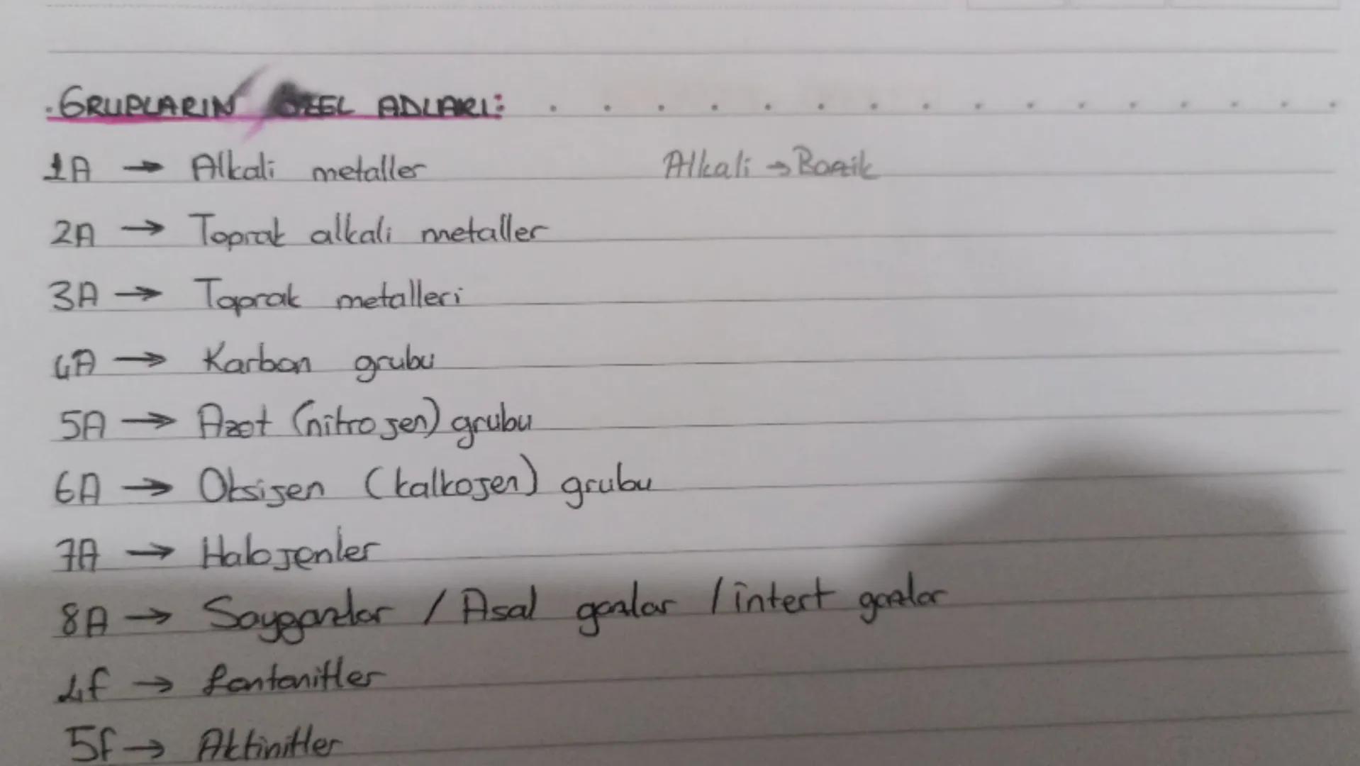 # ELEKTRON DBilimi VE PERİYODİK SISTEM
Periyodik sistemdeki yatay sıraya periyot dikey sütüna grup adı verilir.
Periyodik sistemde 7 periy