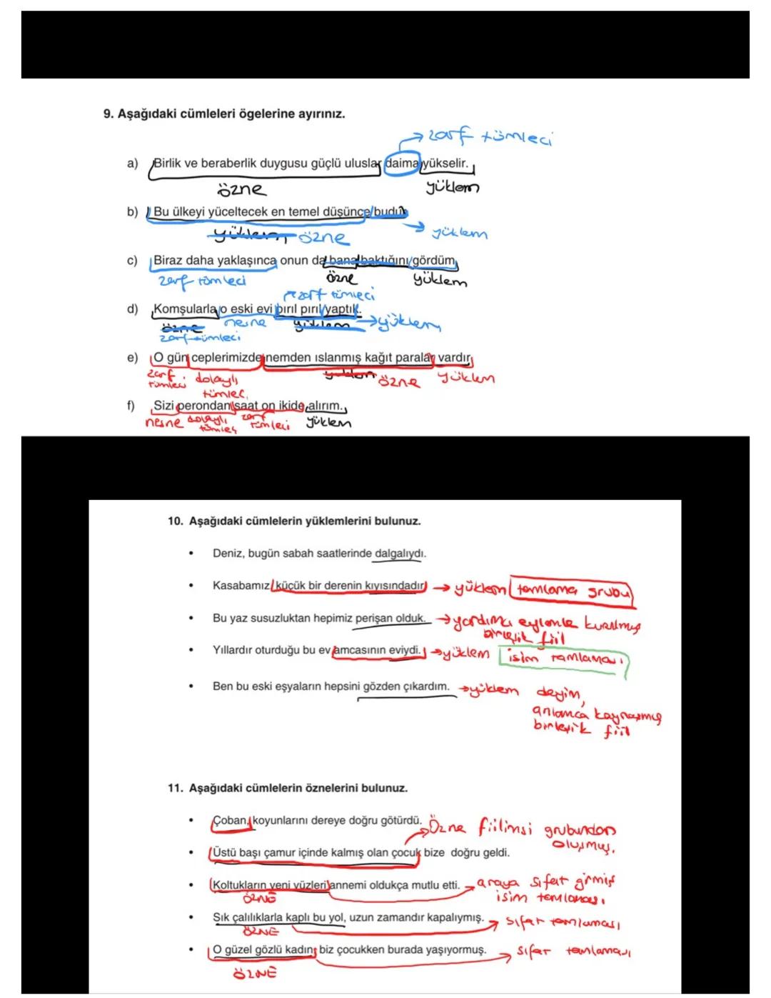 Yüklem
kip
Kisi
Getimli eylem
Hızlı adımlarla oradan uzaklaştım
Ona yetişeceğim diye ayaklarıma kara sular indi.
UYARI: Söz öbekleri
Devin,