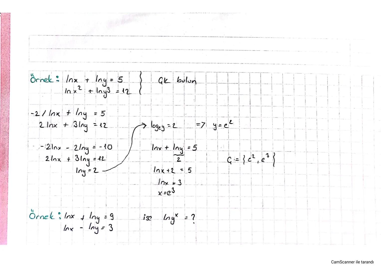 Logaritmik
Denkelenler:
NOT: GER
ve
1) loga f(x) = b
of 1, bER.
= 7 f(x) = ab
g(x) = f(x) = g(x).
21 Toga f(x) = logo
3) log fα) 9 () = b
=
