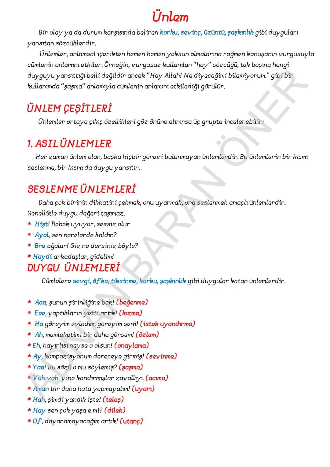# İÇİNDEKİLER
## 1. SÖZCÜKTE ANLAM
### A. Kelime ve Kelime Gruplarımın Anlam Özellikleri
1. Gerçek (Temel) Anlam
2. Yan anlam
3. Mecaz Anla