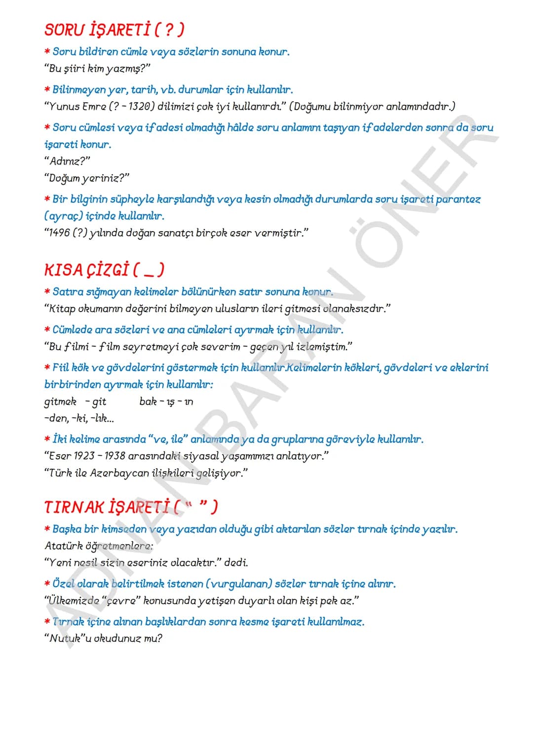 # İÇİNDEKİLER
## 1. SÖZCÜKTE ANLAM
### A. Kelime ve Kelime Gruplarımın Anlam Özellikleri
1. Gerçek (Temel) Anlam
2. Yan anlam
3. Mecaz Anla
