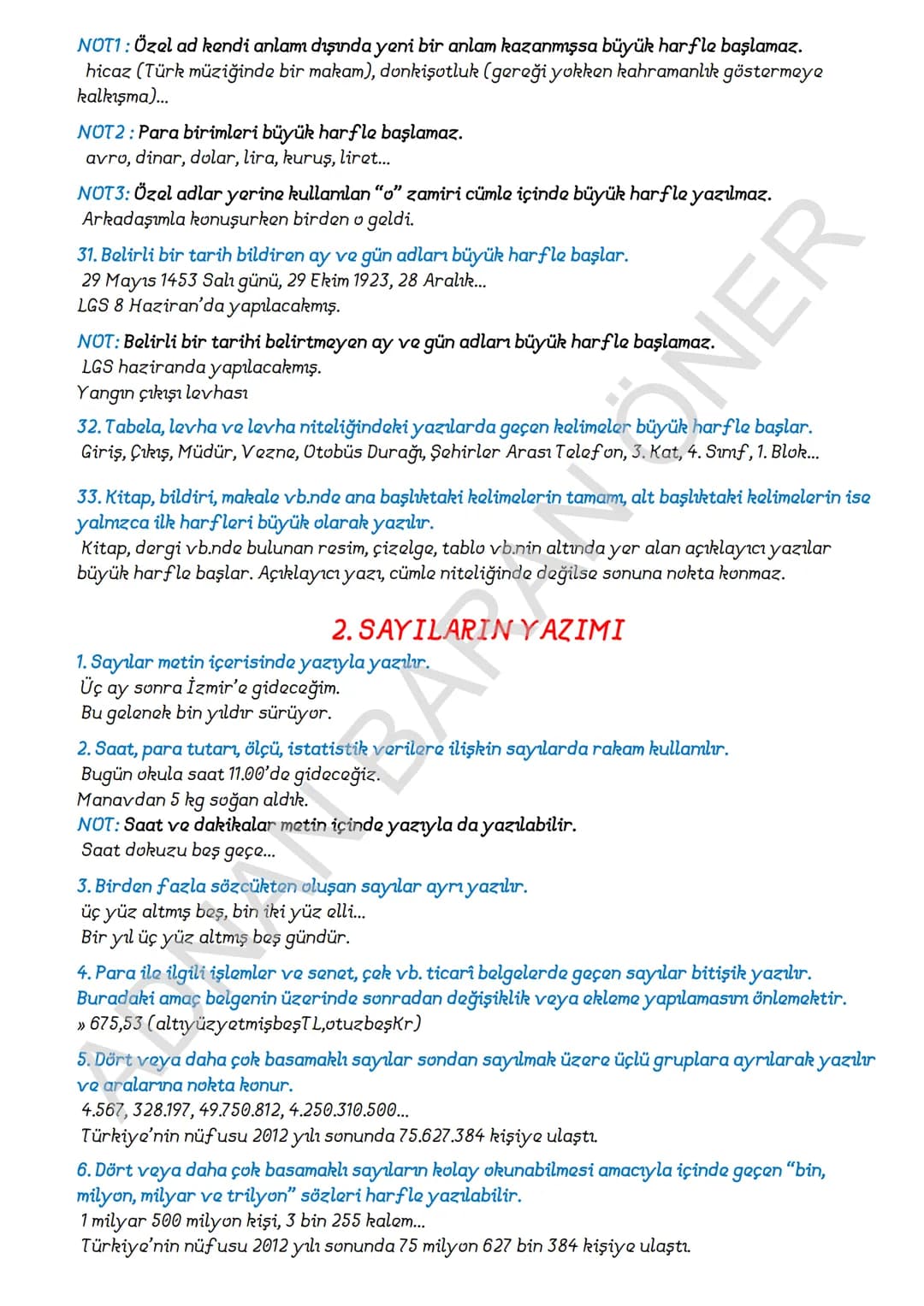 # İÇİNDEKİLER
## 1. SÖZCÜKTE ANLAM
### A. Kelime ve Kelime Gruplarımın Anlam Özellikleri
1. Gerçek (Temel) Anlam
2. Yan anlam
3. Mecaz Anla
