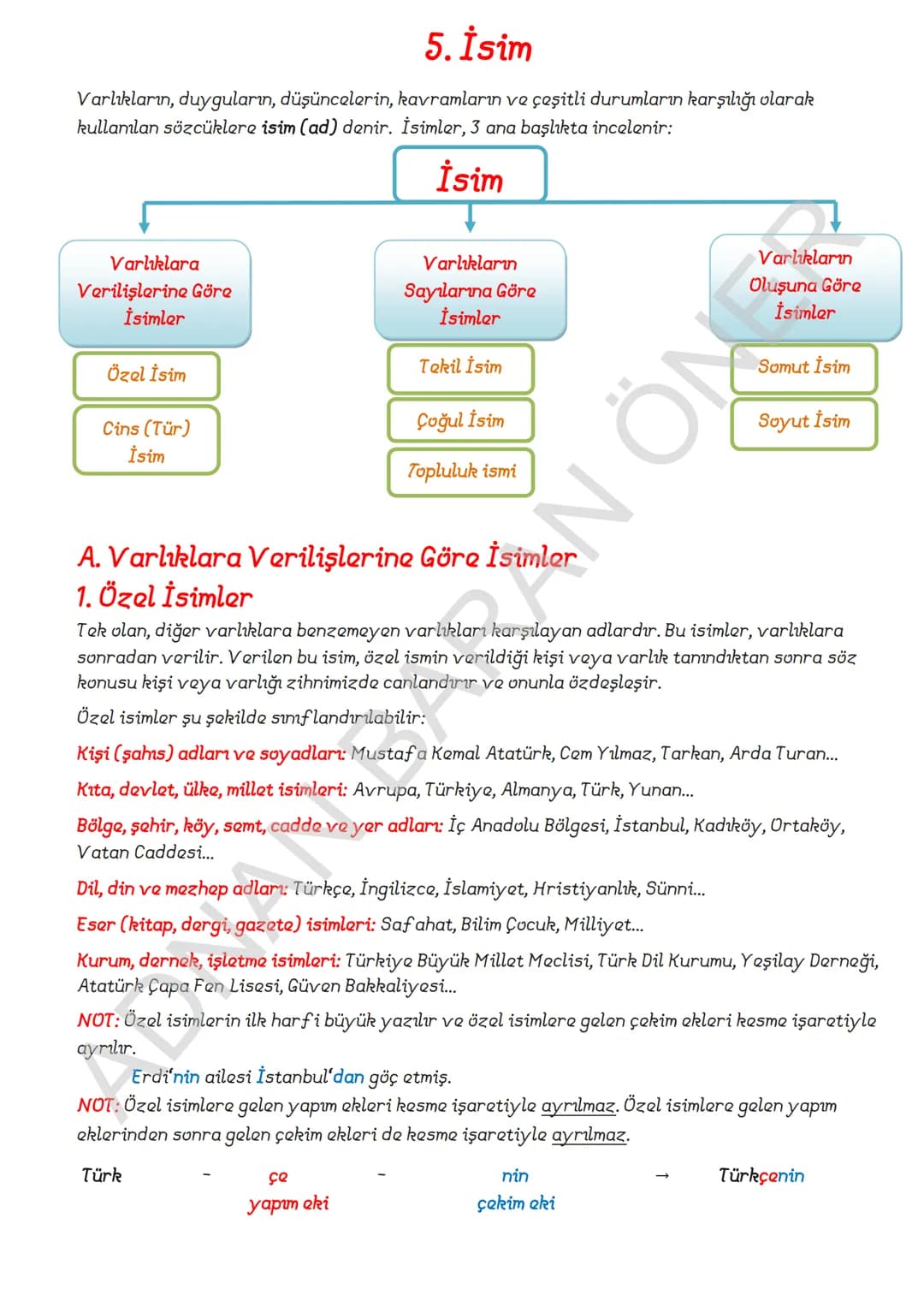 # İÇİNDEKİLER
## 1. SÖZCÜKTE ANLAM
### A. Kelime ve Kelime Gruplarımın Anlam Özellikleri
1. Gerçek (Temel) Anlam
2. Yan anlam
3. Mecaz Anla