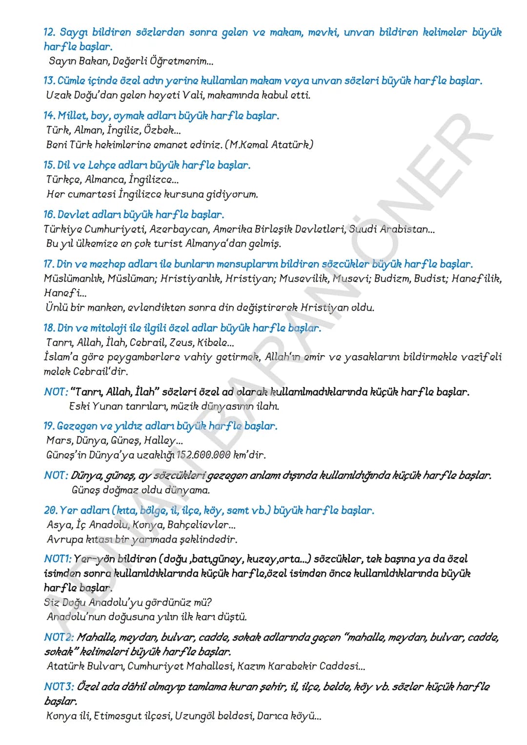 # İÇİNDEKİLER
## 1. SÖZCÜKTE ANLAM
### A. Kelime ve Kelime Gruplarımın Anlam Özellikleri
1. Gerçek (Temel) Anlam
2. Yan anlam
3. Mecaz Anla