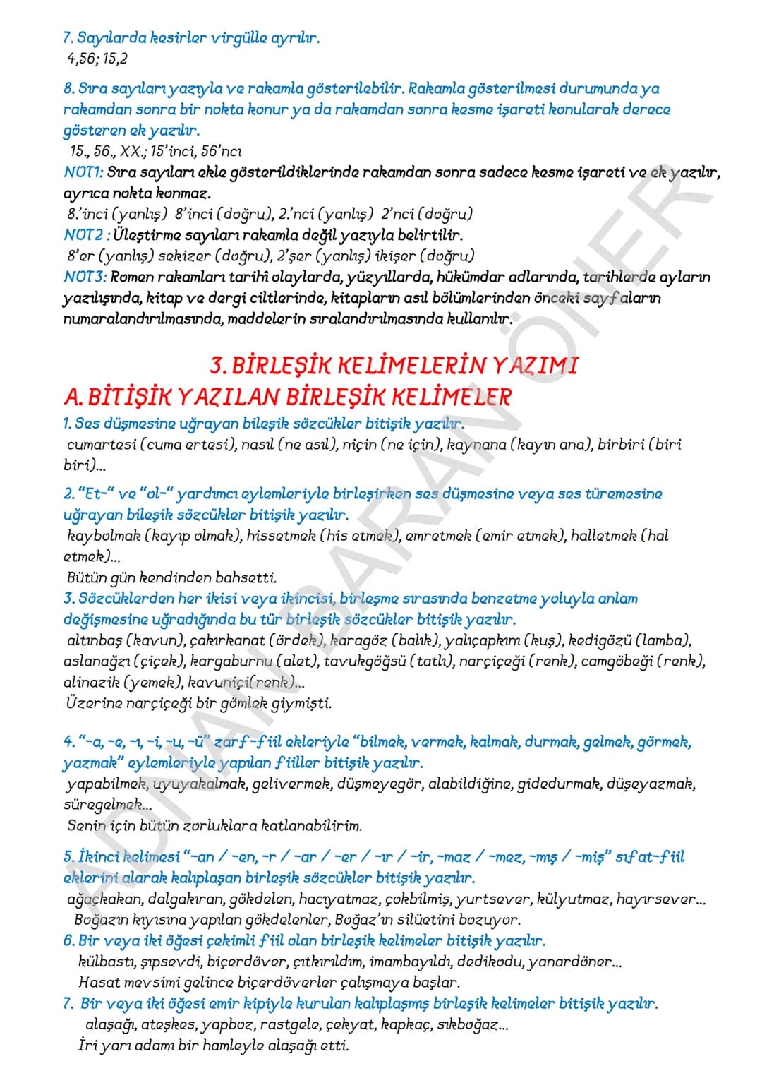 # İÇİNDEKİLER
## 1. SÖZCÜKTE ANLAM
### A. Kelime ve Kelime Gruplarımın Anlam Özellikleri
1. Gerçek (Temel) Anlam
2. Yan anlam
3. Mecaz Anla