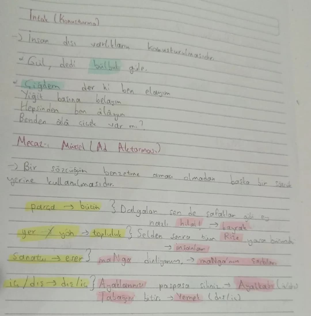 Söz Sanatlar,
Imper Söz sanatı, mecare, soyut hayal ürünü vov ise
imge vardır. Zihinde reemetmoitic.
Tesbih (Benzetme
→Tam Terbin
Nazarın