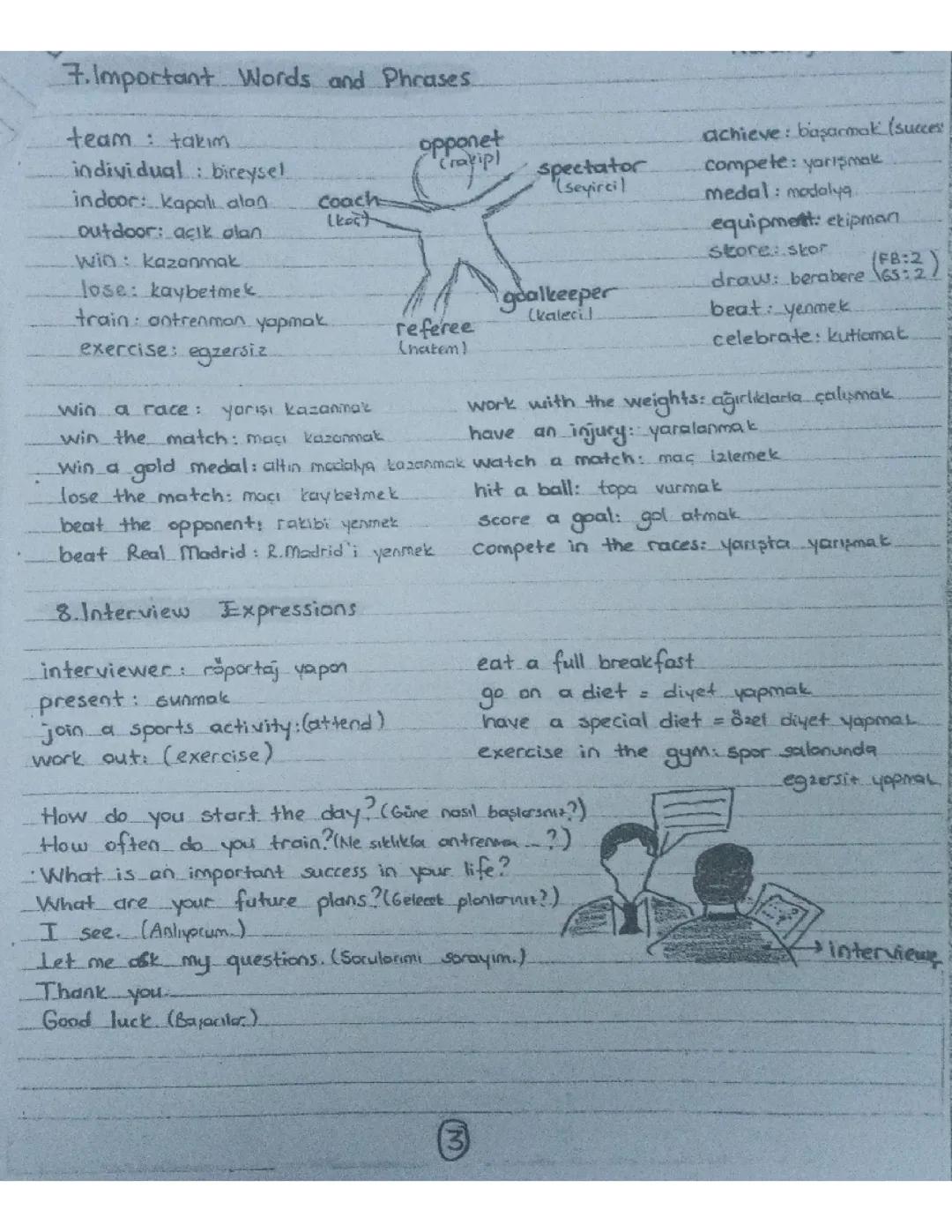 7. Sınıf İngilizce 2. Ünite