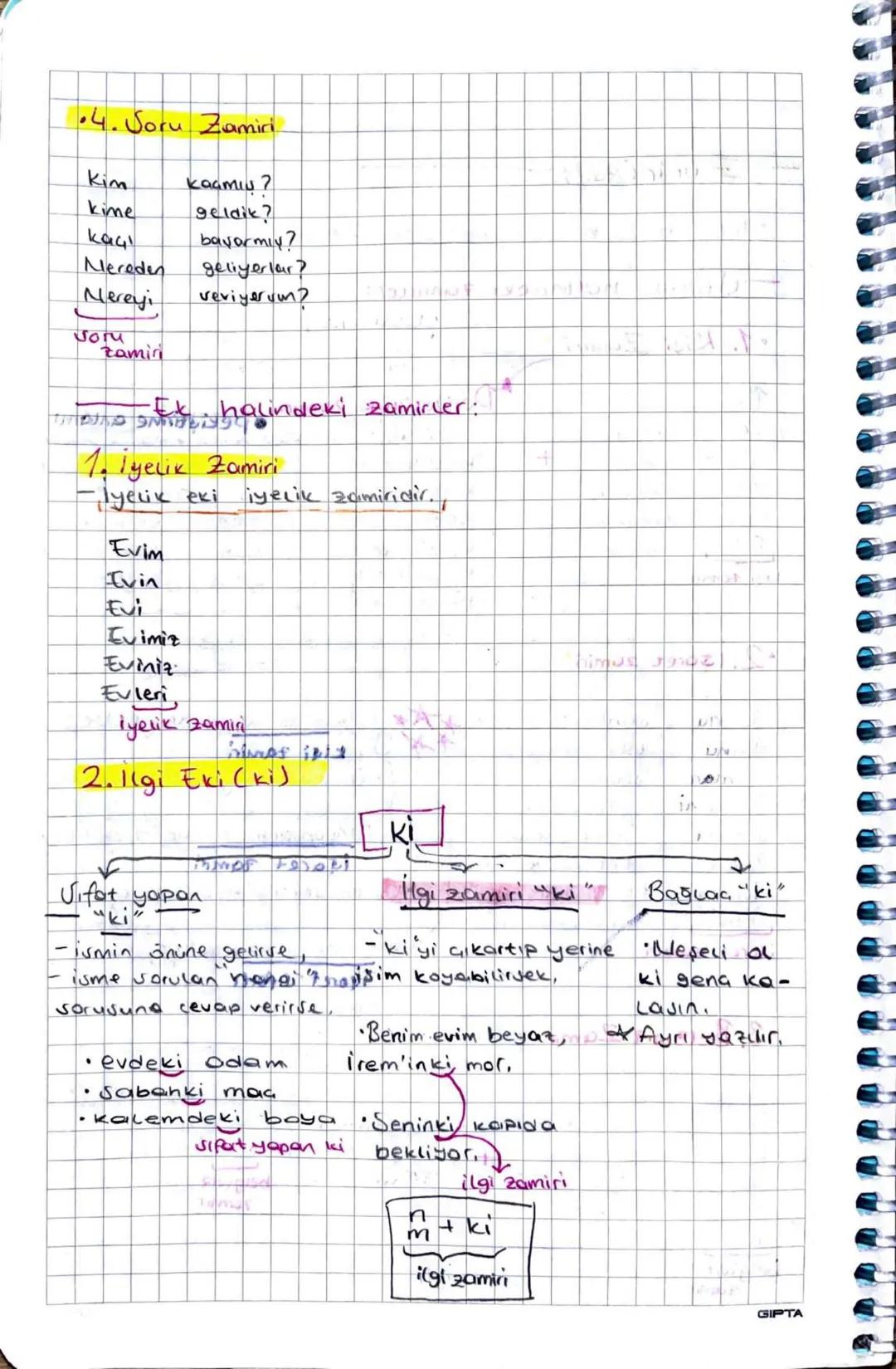 -SES BİLGİSİ
Ünlü harfler
Düt Vurorlak
Geniş Dor Genis Dor
Kalın α 1 ο υ
Ince e 1 ö ü
• Unlü Uyumlar
—Büyük Ünlü Uyumu—
Kalın → kalın
(α,