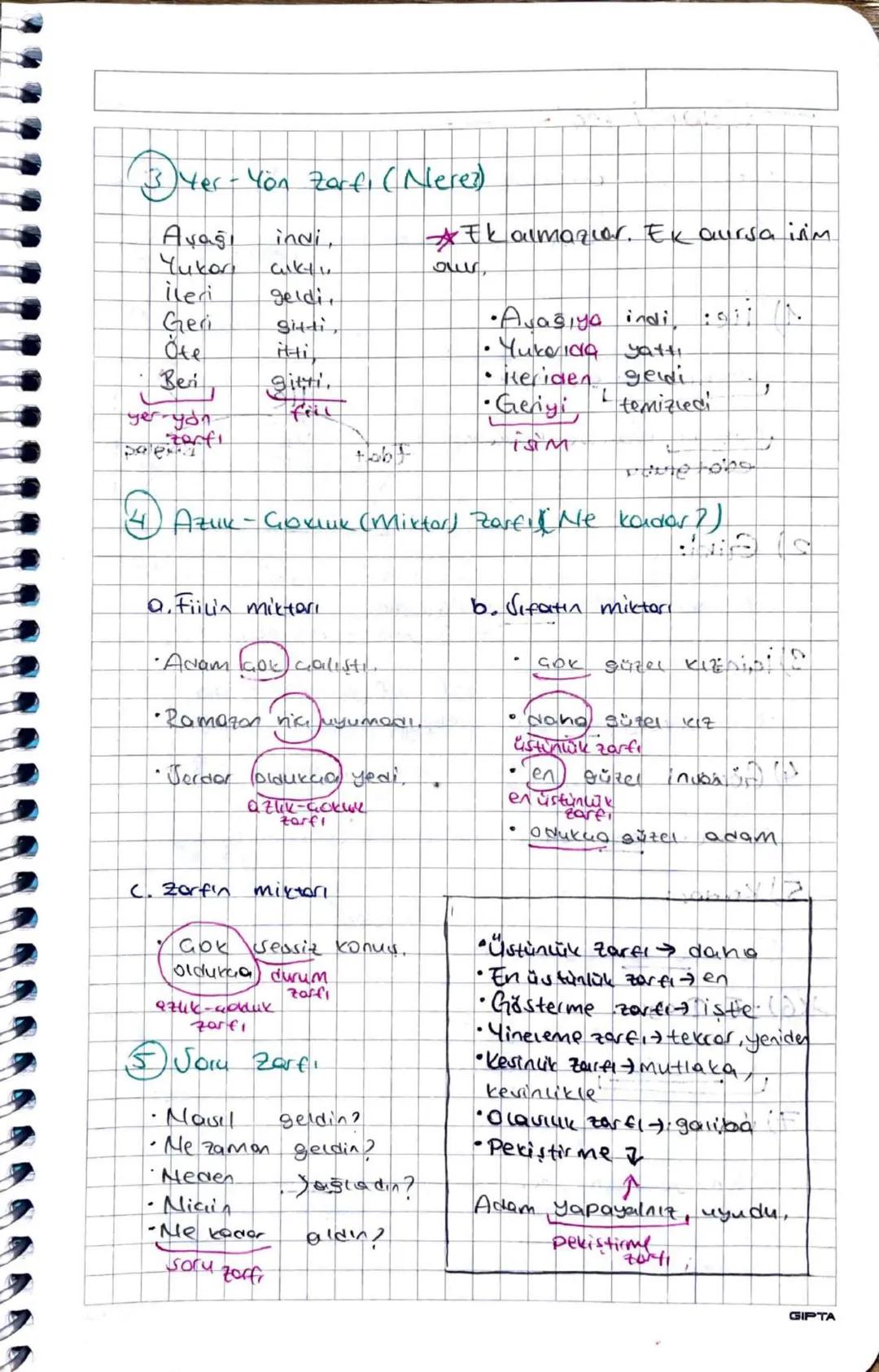 -SES BİLGİSİ
Ünlü harfler
Düt Vurorlak
Geniş Dor Genis Dor
Kalın α 1 ο υ
Ince e 1 ö ü
• Unlü Uyumlar
—Büyük Ünlü Uyumu—
Kalın → kalın
(α,