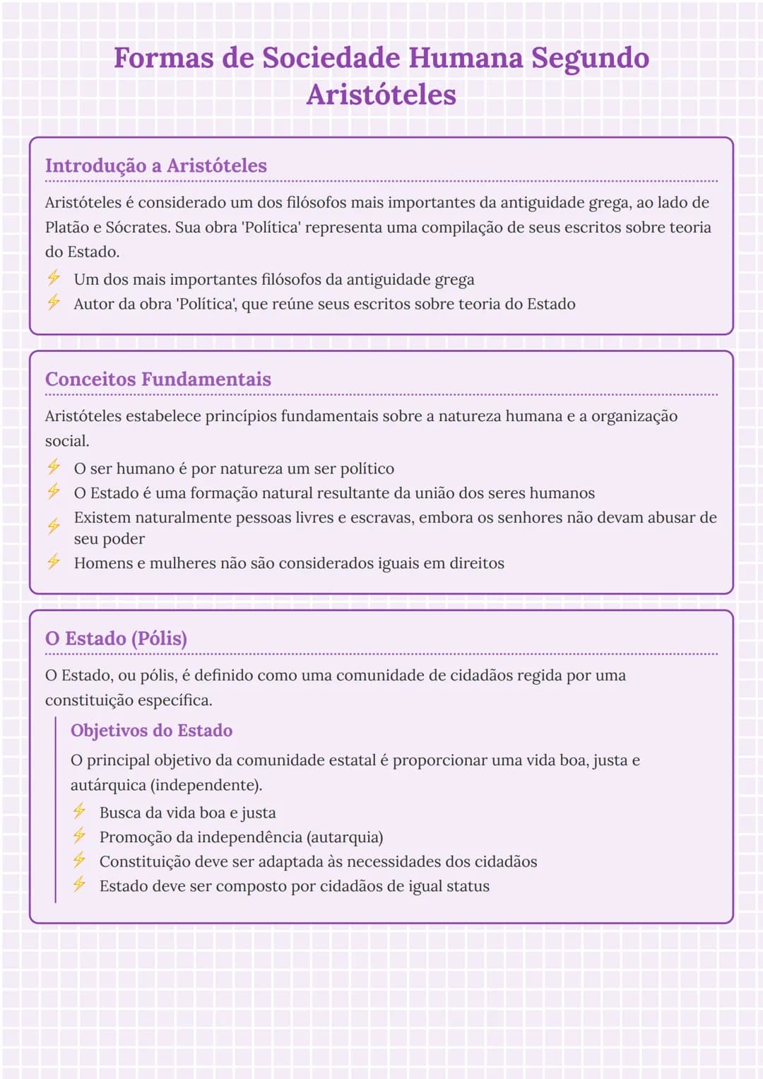 # Formas de Sociedade Humana Segundo
Aristóteles
## Introdução a Aristóteles
Aristóteles é considerado um dos filósofos mais importantes d