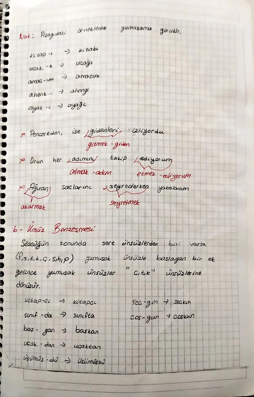 Ses Olaylare
Ünsüz Yumuşaması (Değişimi)
Sözcüğün sonunda
Varsa ünlüyle
dönüşür
Sect Sureksiz
bic
ses
bir
ek
alinca
başlayan
40
p-a-t-k
b -