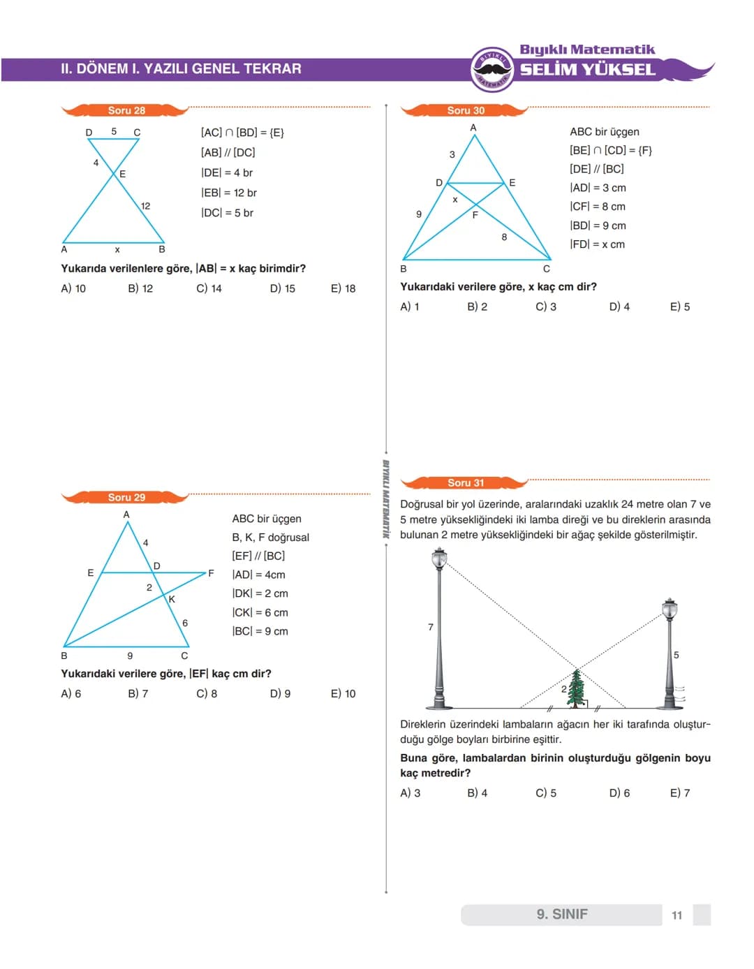 9.sınıf matematik 2.dönem 1.yazılı notları – 32. sayfa