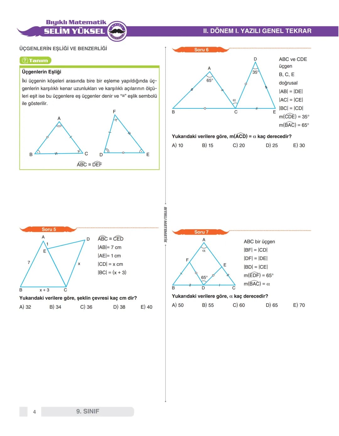 9.sınıf matematik 2.dönem 1.yazılı notları – 4. sayfa