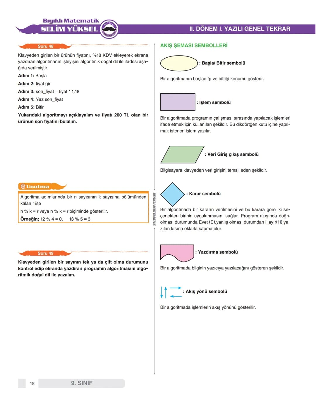 9.sınıf matematik 2.dönem 1.yazılı notları – 60. sayfa
