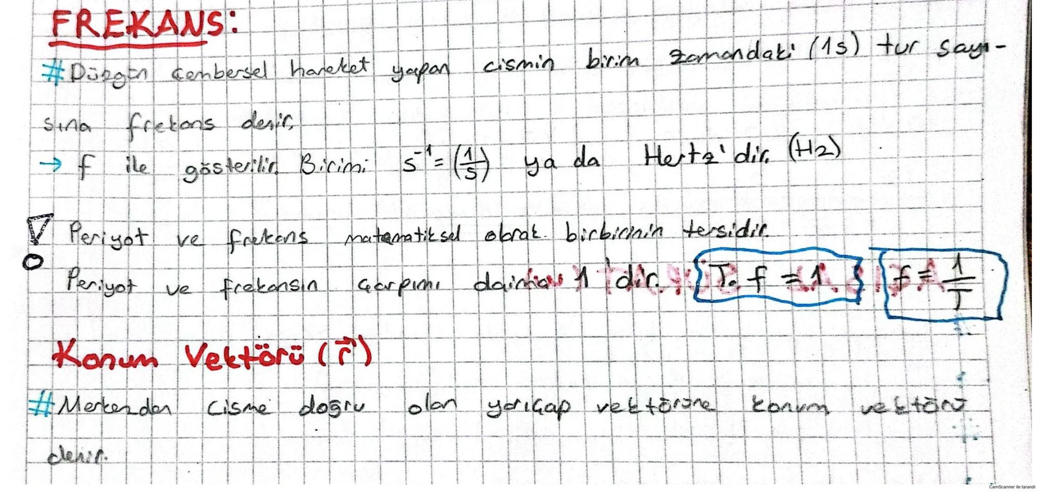 GEMBERSEL
HAREKET
⇒ Bir eksen etrafinda dönme hareketi yapan cisimlerin hareketine desic.
=
⇒ Cisim eşit zaman aralıklarında, eşit yol alara