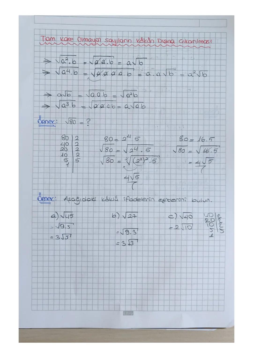 { BOKLU SAYILAR
ve nez olmak waere X^=mdenki
sağlayan x sayısına,
denir.
m'nin n. dereceden ko
=mise
M
→X
bir gercek sayı
ve
ponitif tam say