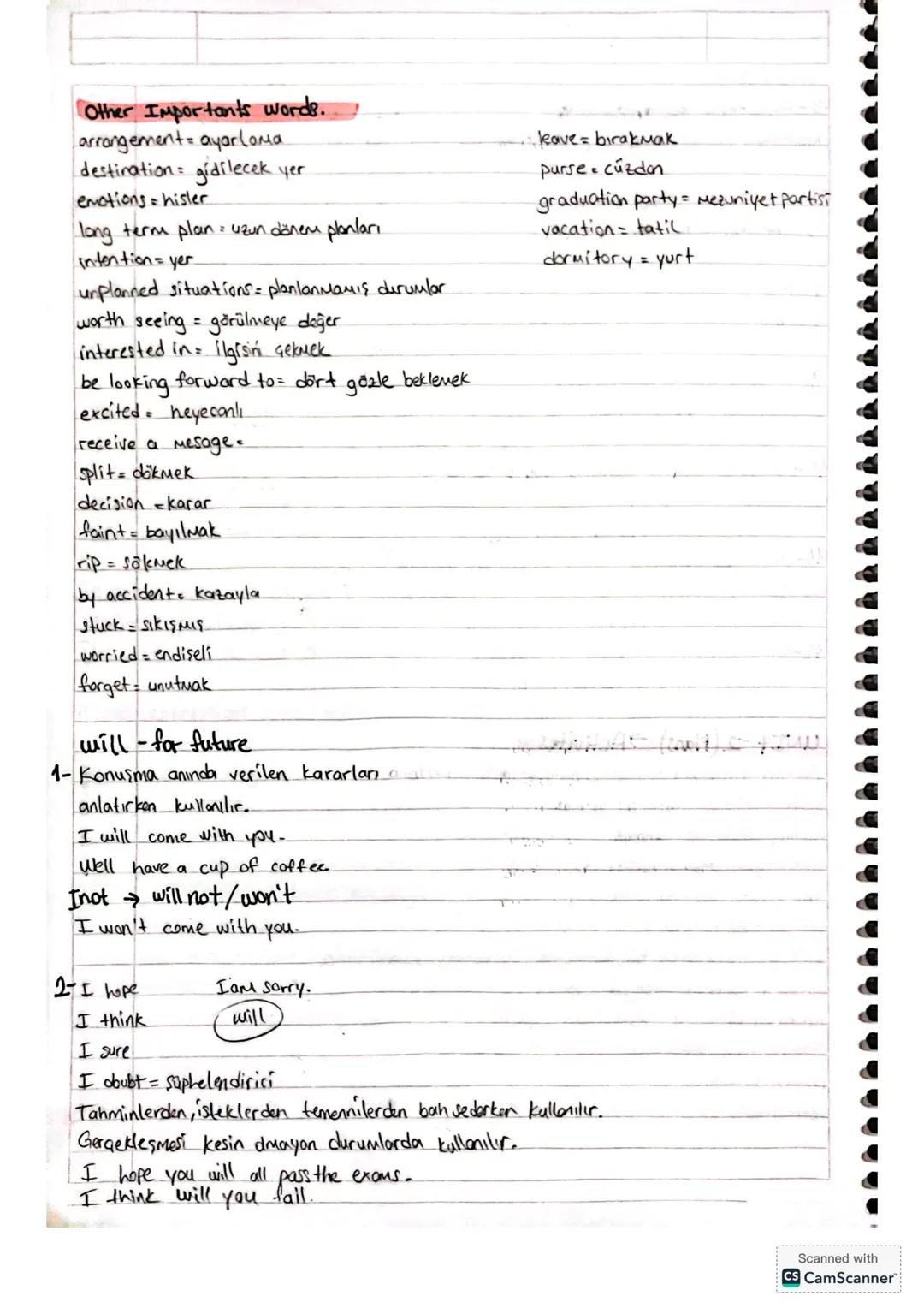 UNIT-1
-school life (okul hayatı).
- How do you feel?
I feel nervous.
I feel
happy
ta'
exciting: heyecan
excited- heyecanli
verici
confused