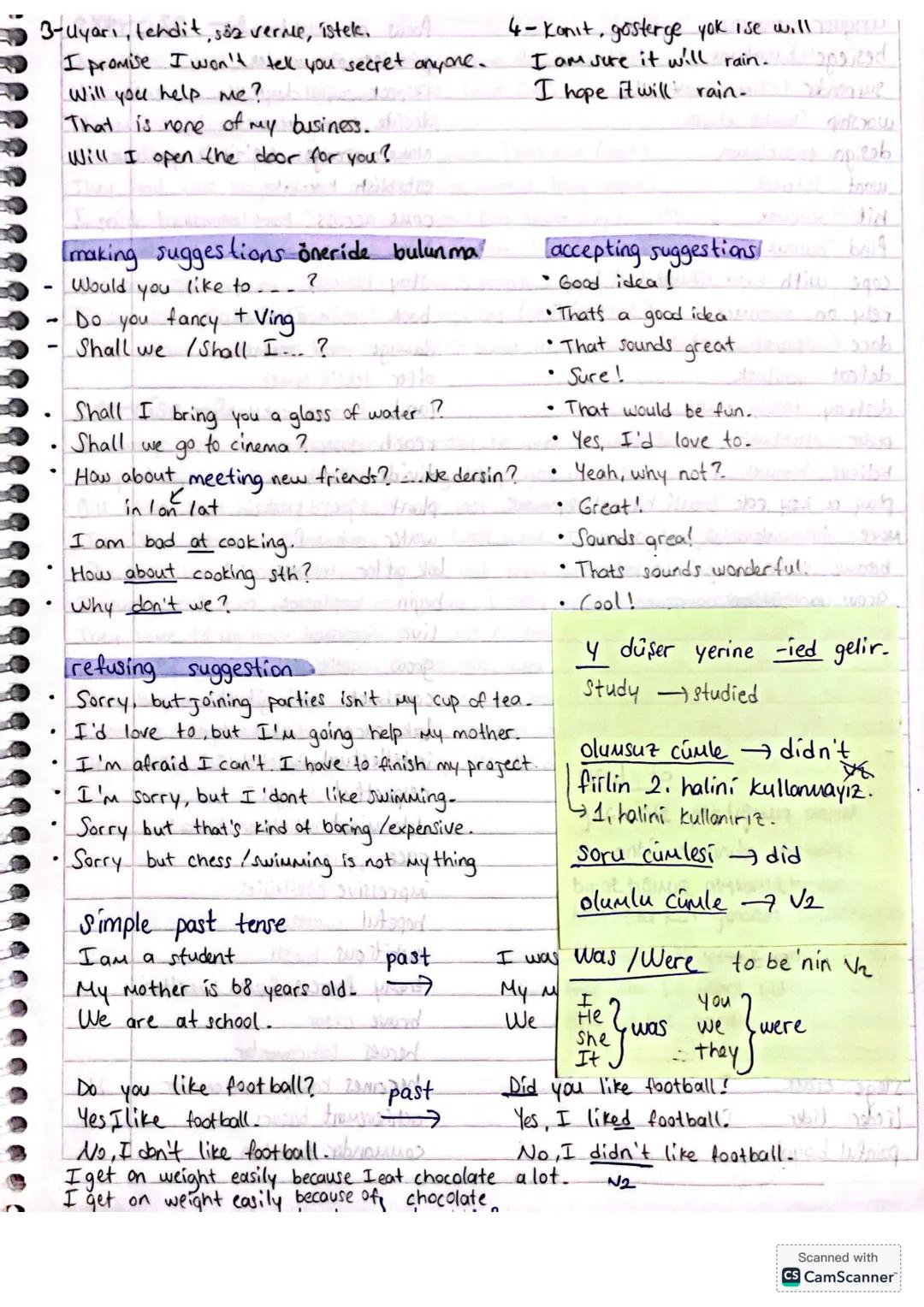 UNIT-1
-school life (okul hayatı).
- How do you feel?
I feel nervous.
I feel
happy
ta'
exciting: heyecan
excited- heyecanli
verici
confused