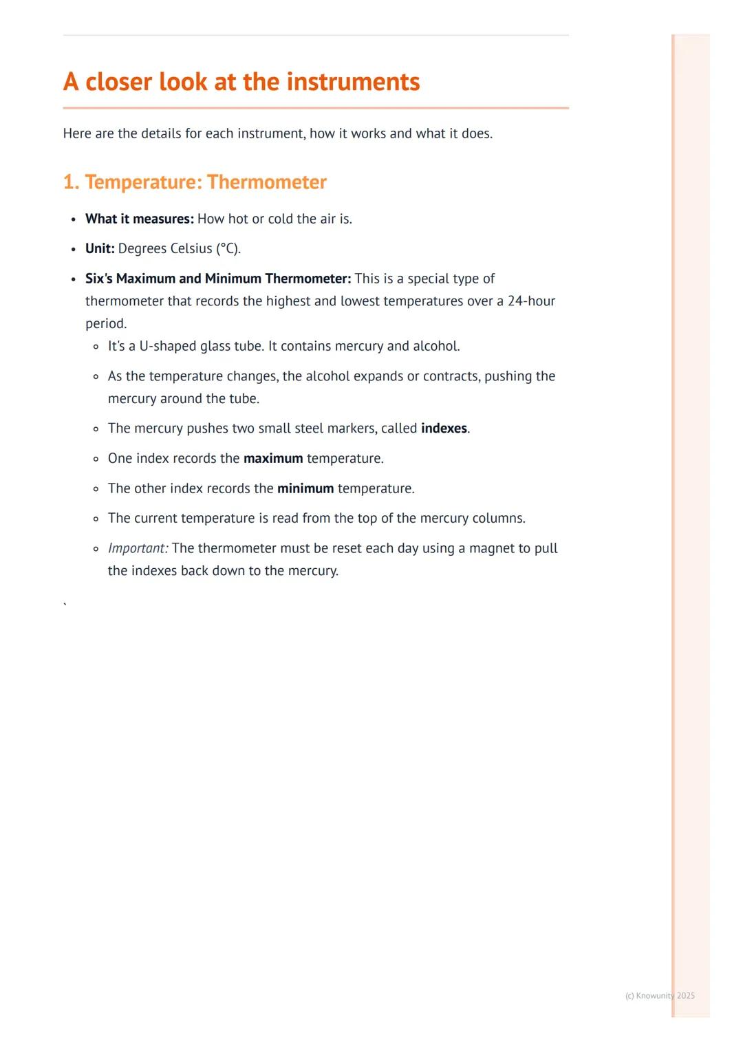 # Measuring Weather
## Introduction to measuring weather
To understand and predict the weather, we need to be able to measure it accuratel