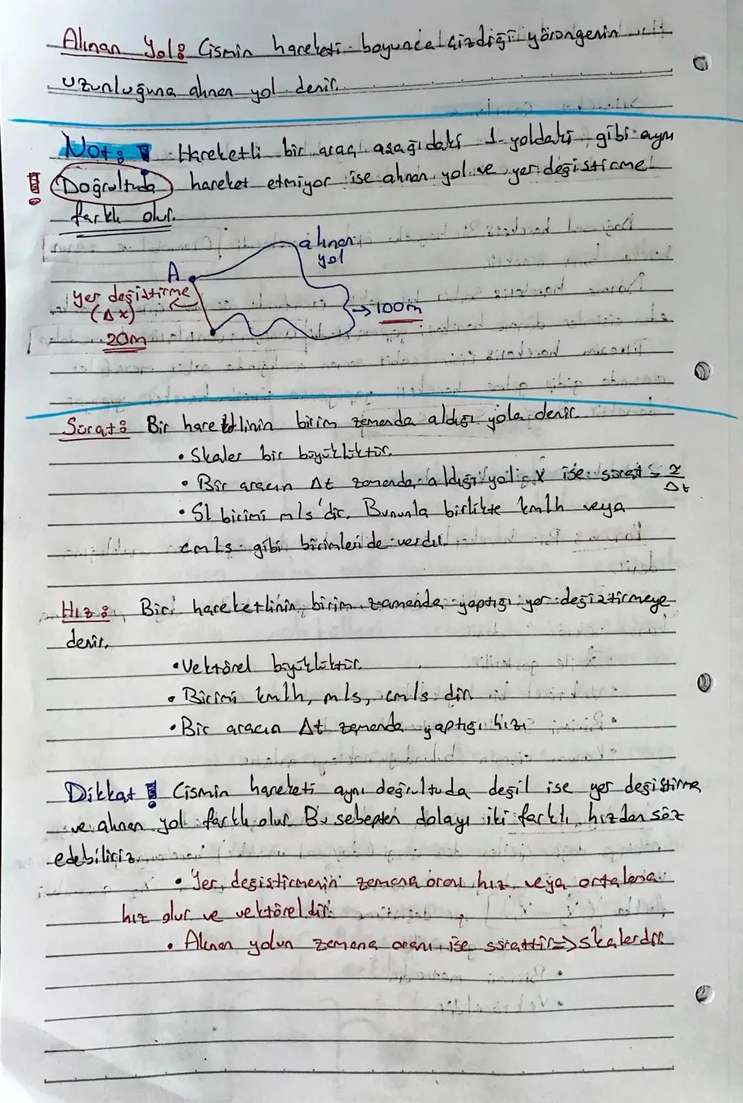 Hareket ile ilgili Temel kauremlar
>Hareket Çeşitleri <
• Üç farkh hareket sekli teumlayabiliriz. Bunlar, doğrüsal hereket,
dönme hareketi