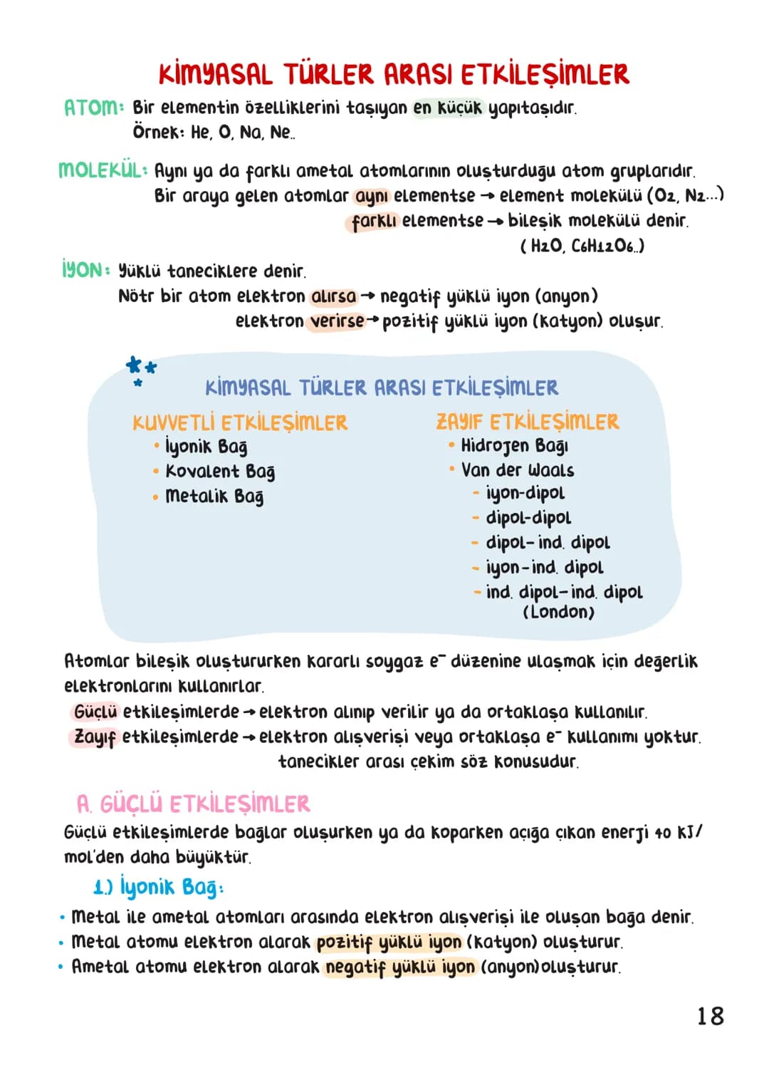 # kimya
## İÇİNDEKİLER
- Kimya Bilimi 1
- Atom ve Periyodik Sistem 9
- Kimyasal Türler Arası Etkileşimler 18
- Maddenin Halleri 25
- Doğa ve