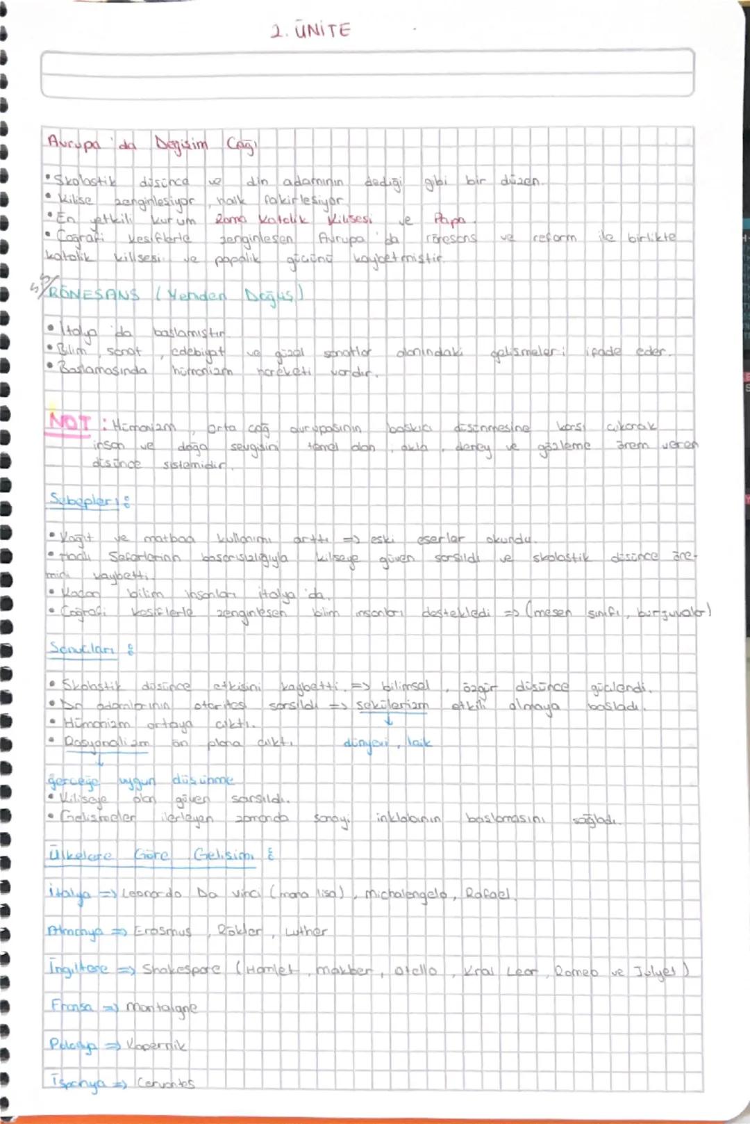 2. UNITE
Avrupa da Dergisim Cogi
* Skolastik düşünce ve din adamının dediği gibi bir dosen.
*Kilise zenginleşiyor halk fakirleşiyor
* En et