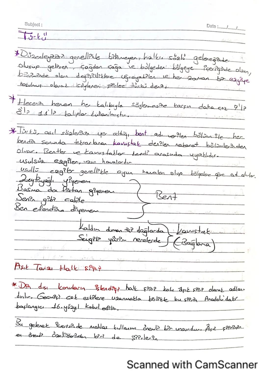 Subject:
Halk şiirinin genel özel pklecz
Date .........
* Türk halk edebiyatı Söyleyiş Özelliklerine, Konularına ve
eserlerin sahibinin bili