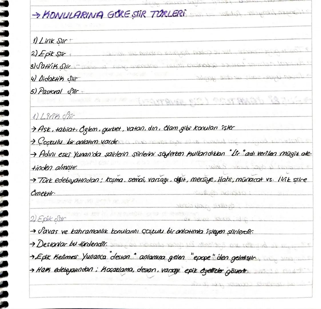 →KONULARINA GORE STIR TORLERI
1) Lirik Silr+
2) Epik Şiir
3) Satilik Sür
4) Didaktik Siir
5) Pastoral Sitr
1) Lirik Stir
→Ask, tabiat, Ögl