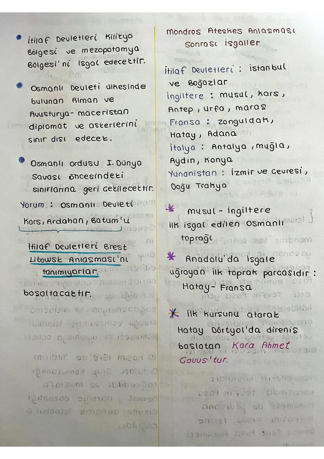 7) Polonya Devleti Almanya'
dan ayrılarak kurulacak.
8) Belçika'ya tam bağımsız-
lik verilecek.
9) Alsas Loren Fransa'ya
bırakılacak.
Not =