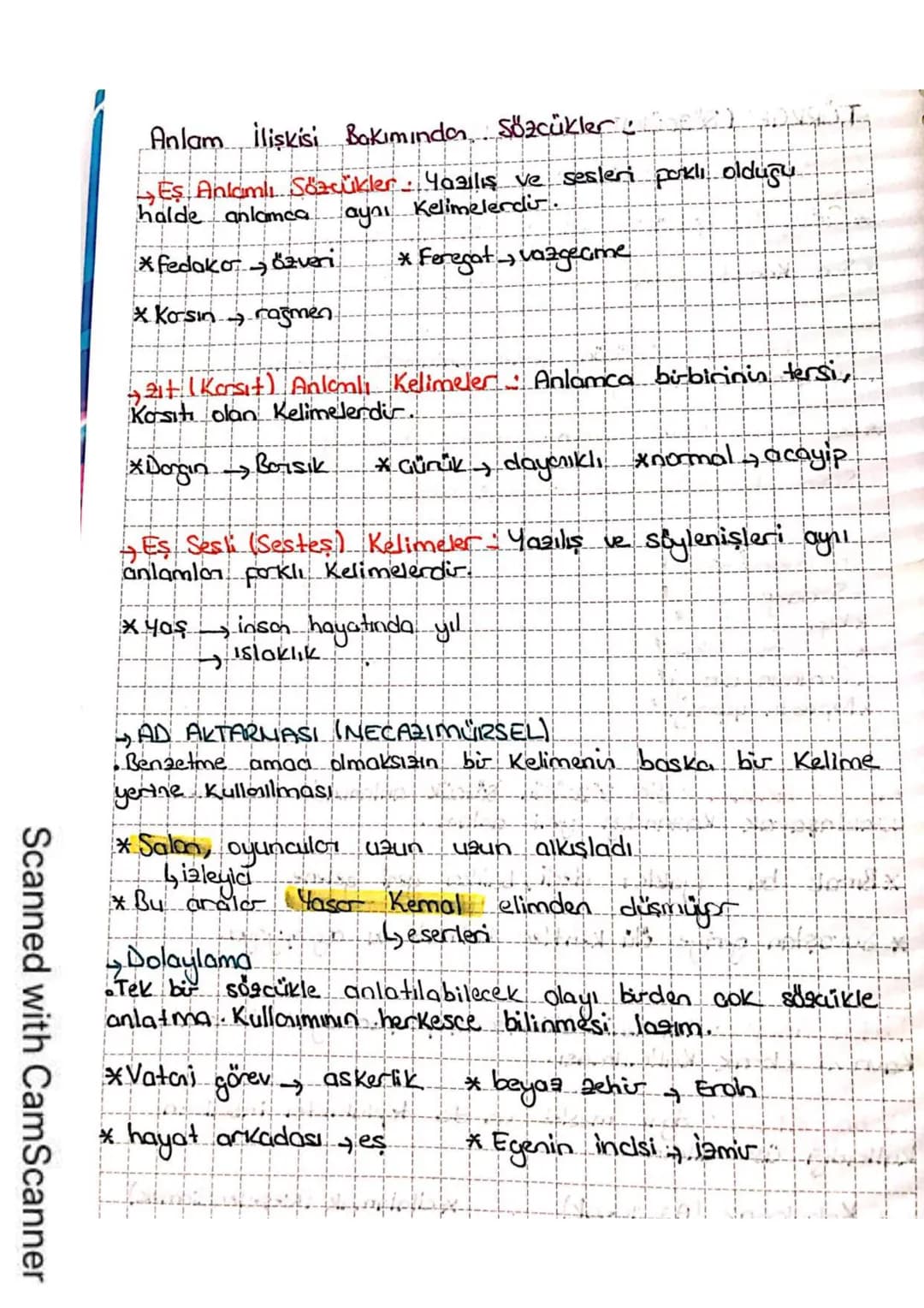 # TÜRKÇE (SÖZCÜKTE ANLAM)
## Gerçek Anlam: Sözcüğün akla gelen en eski, ilk anlamıdır.
* Gözümün gördüğüne yüreğim inanmak istemez.