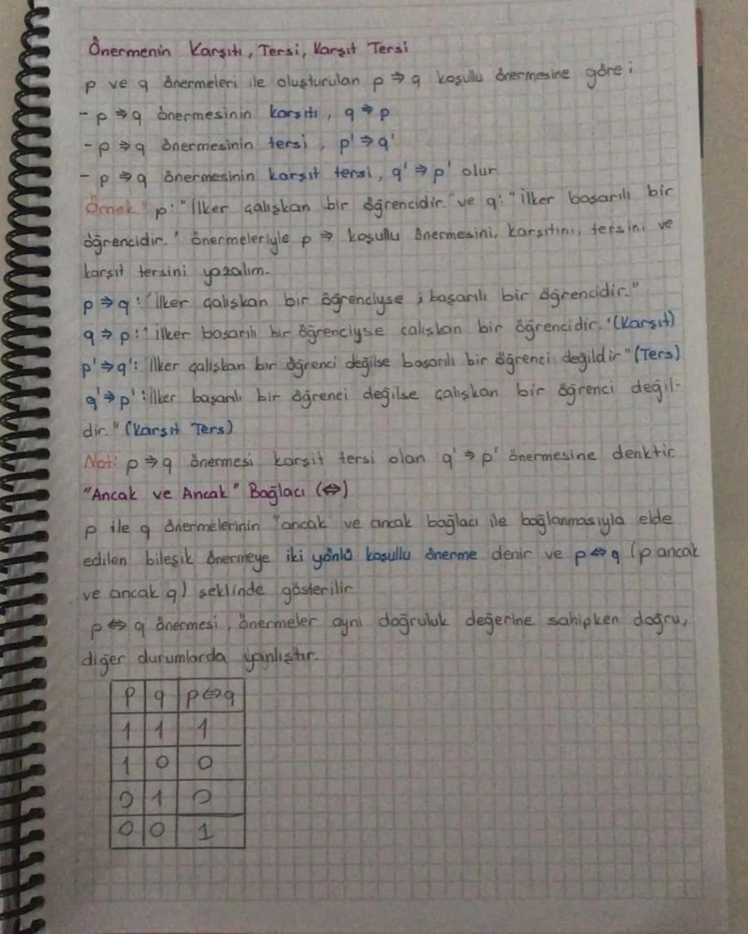 "
"Veya Bağlac
Tonim: q ve ponermelerinin veya bağlacı ile bağlanmasıyla elde edilen
bileşik önermeye q veya p önermesi denir ve p Vq biçimi