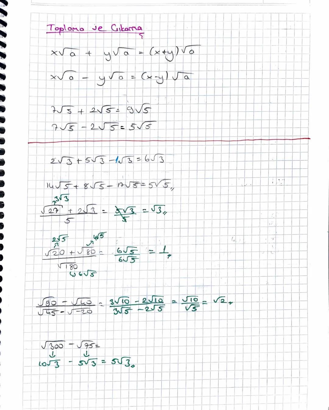 Kore Kök Alma
KARE KÖKLÜ SAYILAR
2x -> korekök X
✓2 = Lorekök 2
त
2
kökin derecesi
IT
☑
=
✓ » kok sembol's
Х
'
Not: Bir
7
sayinin
korekōkō k